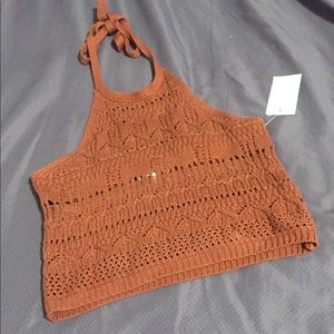 4/$30 Crochet knit crop top